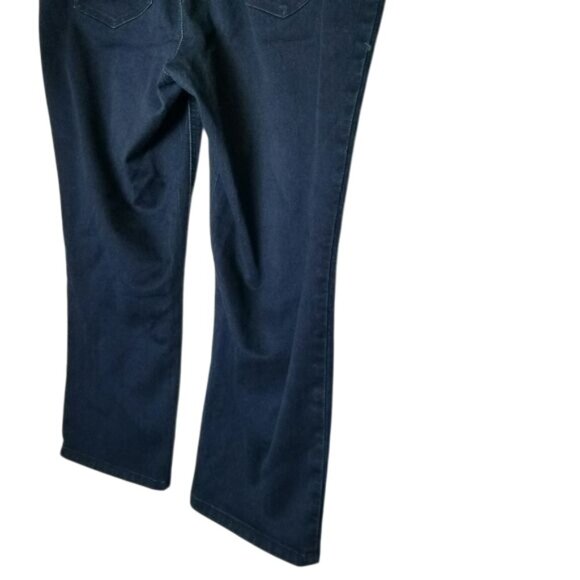 Chicos Platinum Denim Womens Stretch Jeans Cropped 3‎ L Dark Wash Basic Capsule - Picture 10 of 11